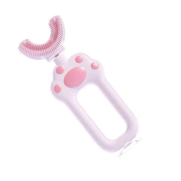 

smart electric toothbrush 1pc u-shape children kids oral cleaning brush silicone