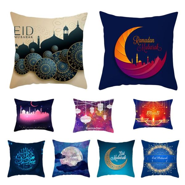 

cushion/decorative pillow ramadan islamic eid mubarak decorations for home pillowcase decor sofa cotton muslim mosque decorative cushion cov