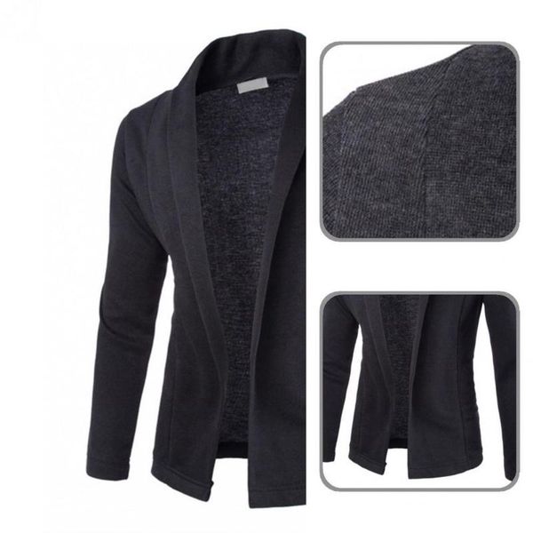 

men's jackets business jacket cardigan fashion all-matched lapel coat, Black;brown