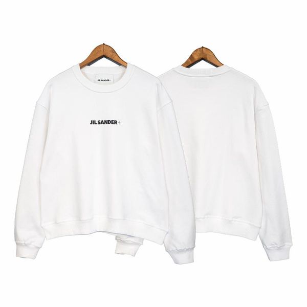 

men's hoodies & sweatshirts 2021jil minimalist large collar print crew neck sander loose bottomed long sleeve sweatshirt chaogao street, Black