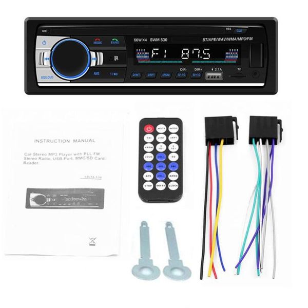 

car video 12v dual-u mp3 player wireless hands-call u disk insert card radio