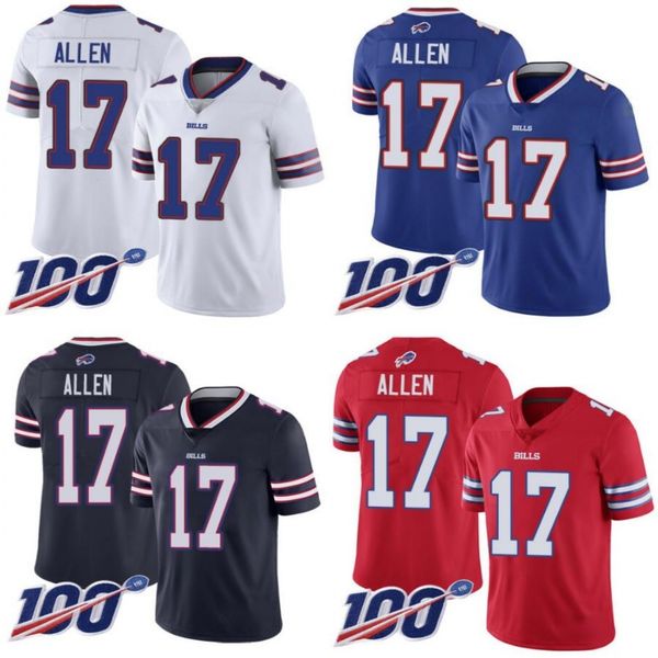 

buffalobillsmen #17 josh allen women youth 100th vapor limited jersey, Black