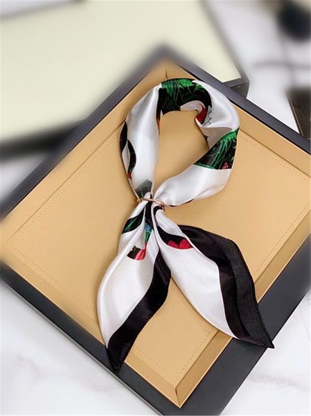 

high-end fashion l silk handbag scarf headbands women classic letter scraves grade bag hair bands 50x50cm the gradient color261r, Blue;gray