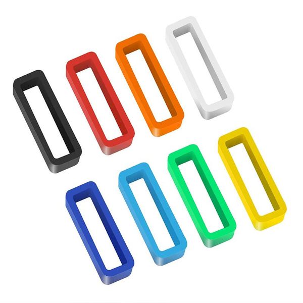 

watch bands 8 pack rubber replacement band strap loops silicone keeper retainer holder loop 16mm 18mm 20mm 22mm with tools, Black;brown