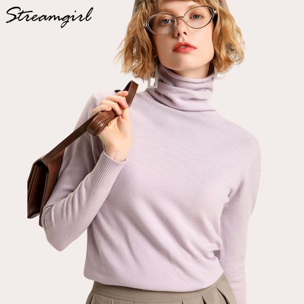 

cashmere women warm jumpers ladies pullover autumn winter womens s black sweater turtleneck, White;black