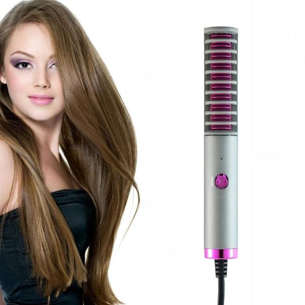 

electric hair brushes straightener brush 30s fast heating anti-scald comb curly and straight perfect for professional salon at home