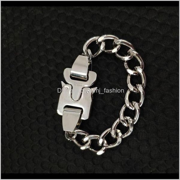 

link jewelrybracelets hiphop punk rock bracelets brake mens bracelet womens 21cm cuban big chunky chain jewelry drop delivery 2021 lawmh, Black