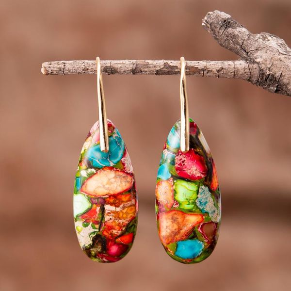 

dangle & chandelier bohemia living color female dangled hook drop earrings, Silver