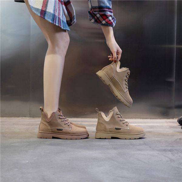 

asumer cow leather women rentals up short autumn boots women's shoes, Black