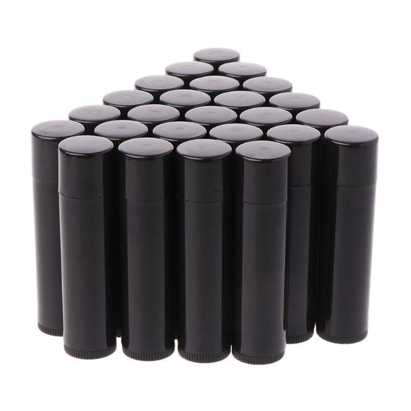 

lip balm 50pcs 5ml cosmetic empty chapstick gloss lipstick tube + cap container