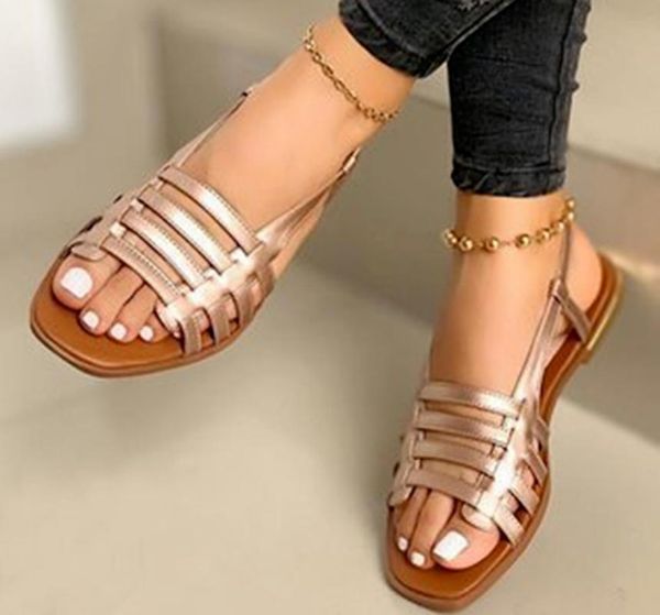 

sandals flat shoes woman plus size sandles fashion beach slides women summer sandalias mujer sapato feminino sf0171, Black
