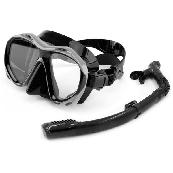 

snorkel and mask underwater swimming scuba professional diving anti-fog goggles glasses sets masks