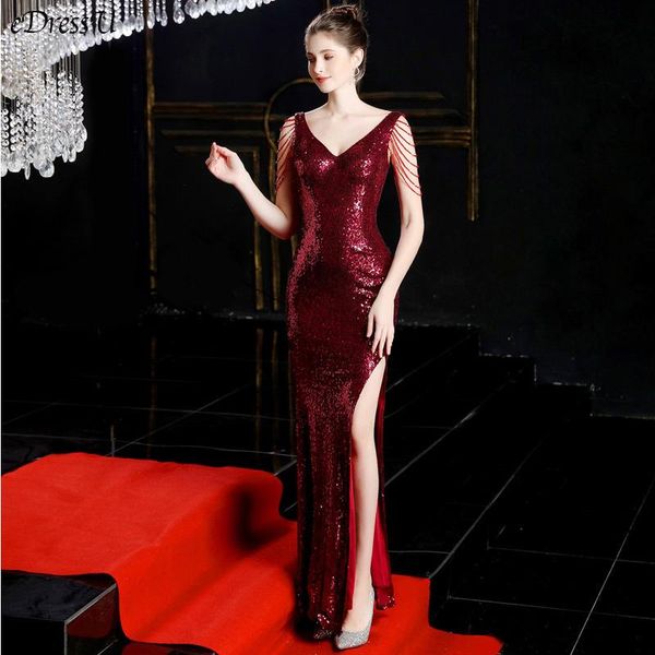 

party dresses 6 colors beading sleeves evening dress mermaid v-neck vestido de fiesta elegant prom yny-16581, White;black