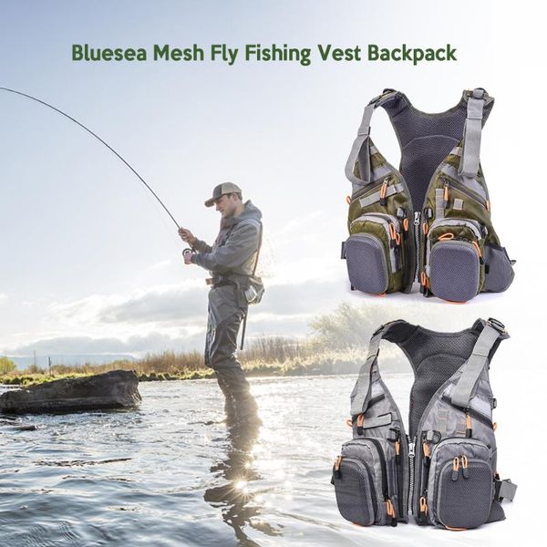 

life vest & buoy blusea mesh fishing backpack breathable outdoor
