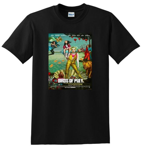 

birds of prey t shirt movie poster tee small medium large or xl, White;black