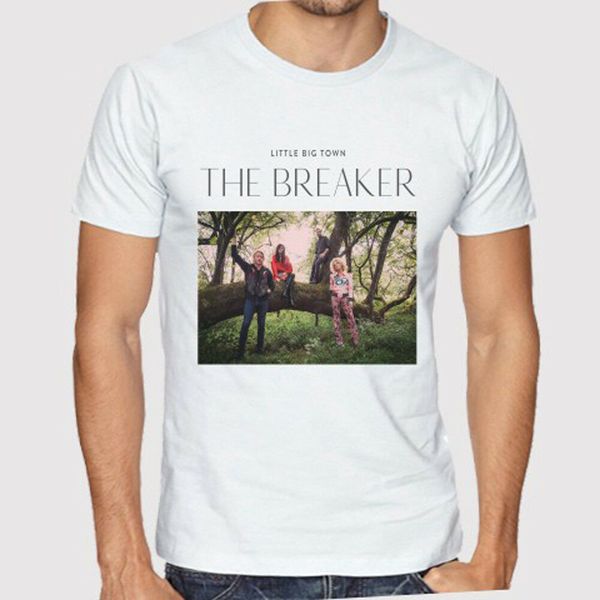 

Little Big Town The Breaker Men's White T-Shirt Size S to 3XL, White;black