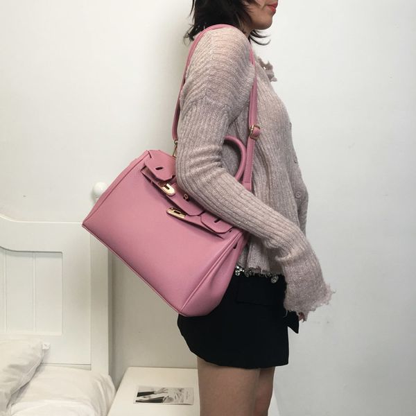 

epy women 2020 new litchi pattern fashion hand red bridal bag