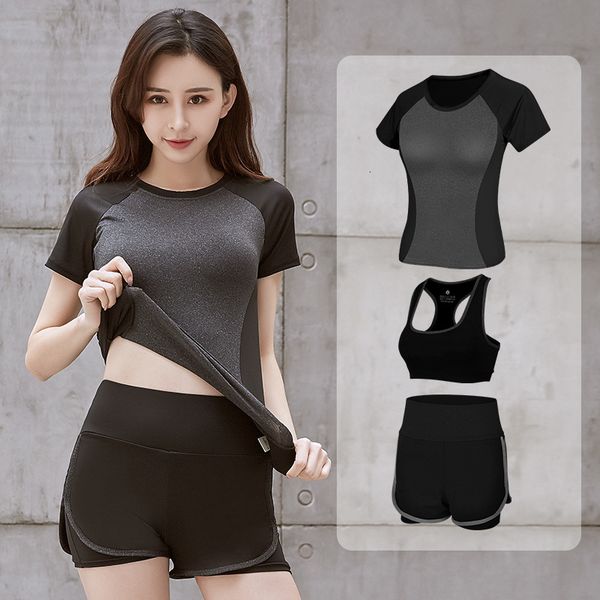 

split swimsuit cover belly show thin gather flat angle conservative women' spring swimsuit two piece set, Red;black