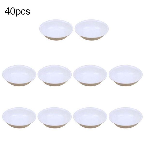 

dishes & plates 40*sauce dish 7.3 x 2cm dipping soy sauce cup plastic bowl seasoning appetizer kitchen gadget sets