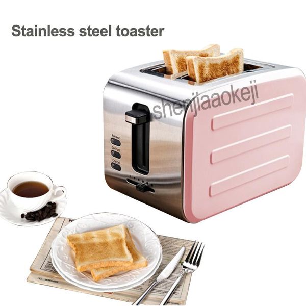 

bread makers 1pc stainless steel toaster two pieces of household breakfast machine six gear baking 220v 800w