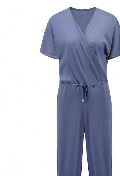 

womens rompers summer v neck cross lacing solid chiffon casual combinaison women jumpsuits drop good quality, Black;white