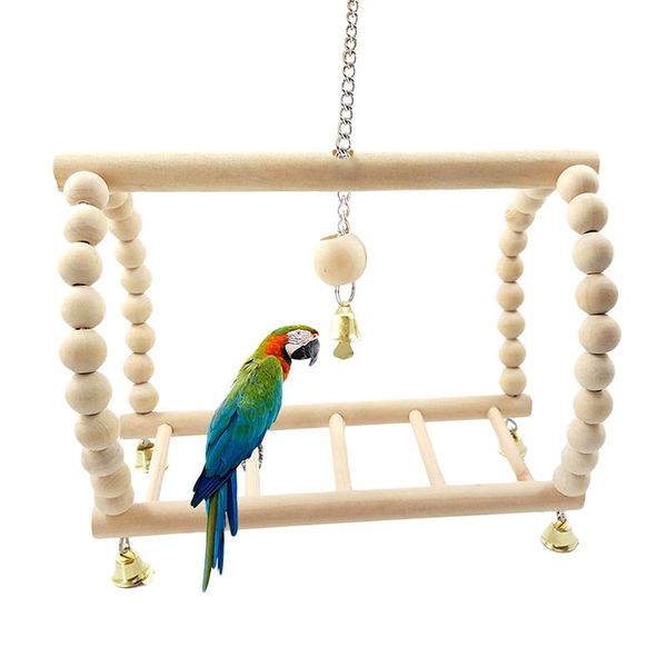 

other bird supplies toy toys wooden hanging bridge parrot swing suspension stairs
