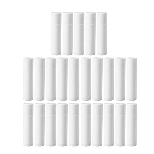 

storage bottles & jars 25pcs 5g empty lip tubes containers gloss container (white)