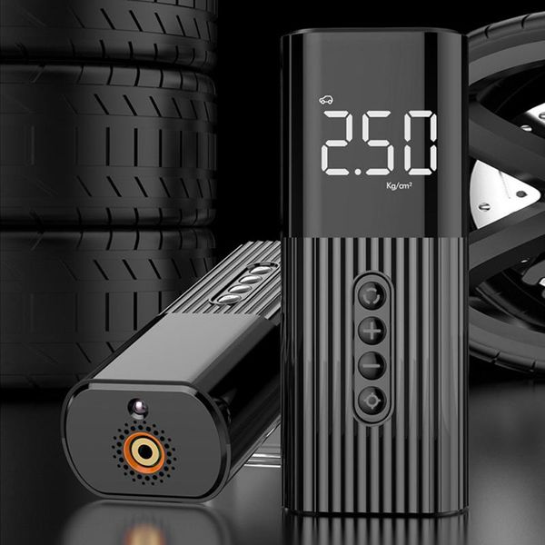 

bike pumps 2 in 1 car air compressor portable tire inflator auto pump digital with led light bicycle inflatable