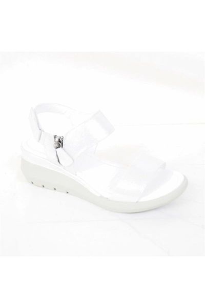 

sandals white women 's genuine leather 362.5101, Black