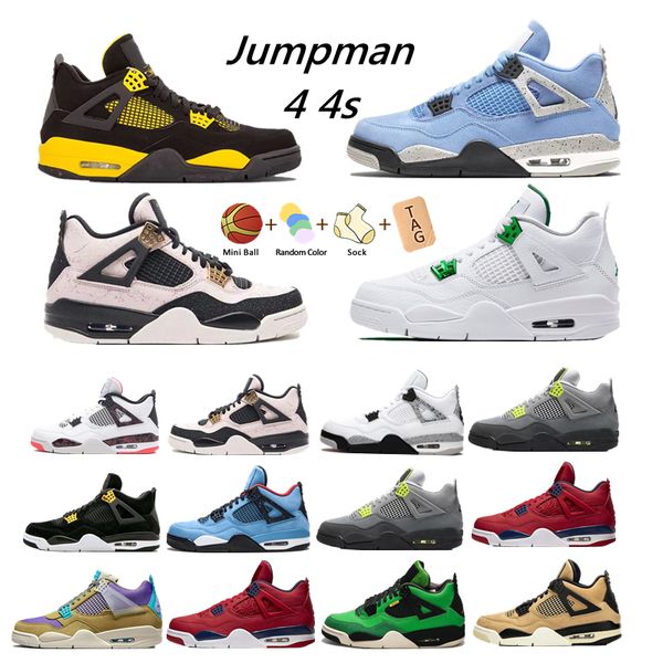 

mens 4 basketball shoes 4s university blue silver royal toe black metallic gold mid smoke grey unc patent dark mochamen women sneakers 2022