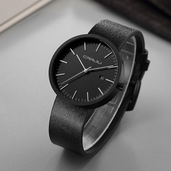 

wristwatches relogio masculino fashion watch men military quartz mens watches leather sports date clock, Slivery;brown