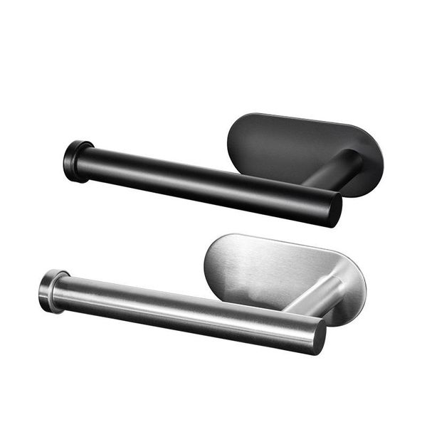 

toilet paper holders wall kitchen bathroom roll self mount stainless steel black chrome accessory shelf stand organizer