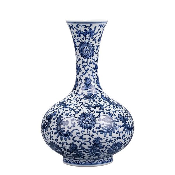 

vases antique blue and white porcelain vase jingdezhen hand painted chinese style home furnishing living room decoration ceramic ornam