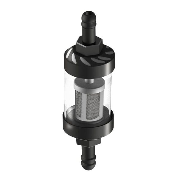 

parts retro motorcycle modification metal oil fuel filter detachable transparent glass usual