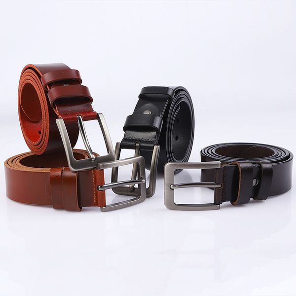 

men's casual business leather belt, Black;brown