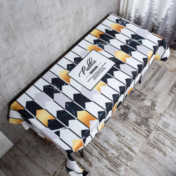 

black gold simple cotton and linen waterproof tablecloth thickening 030 table cloth