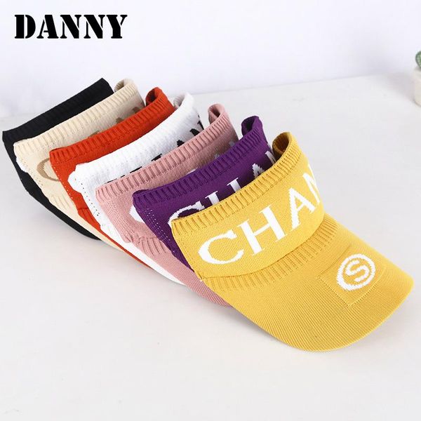 

wide brim hats summer knitted big breathable women's sun hat letter embroidery outdoor comfortable sunscreen uv golf, Blue;gray