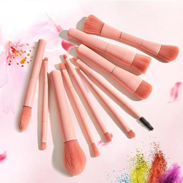 

makeup brushes single / 10 brush set end pink paint princess powder tools