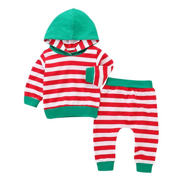 

ins children wear christmas element sweater hoodie two piece set, White