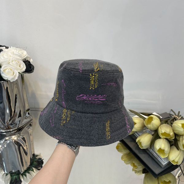 

fashion bucket hat summer caps designer elegant hats for man woman 2 colors high quality, Blue;gray