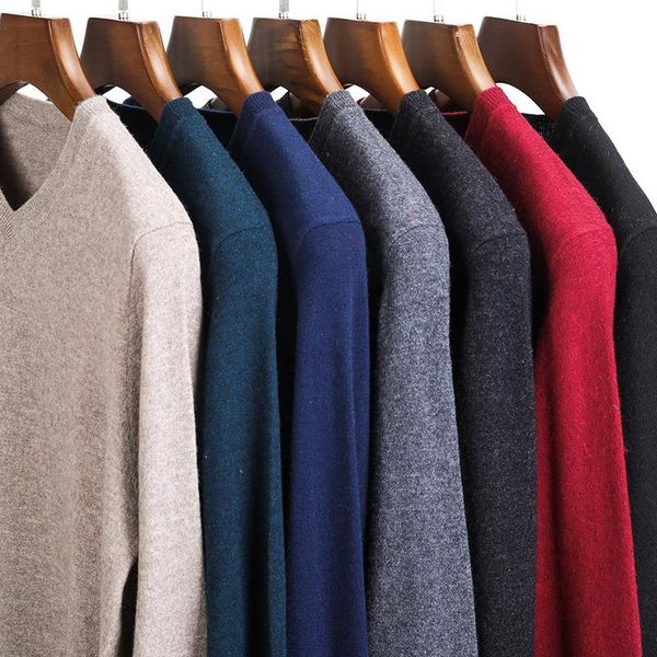 

men's sweaters classic style comfortable slim basic vest sweater male brand autumn thin knit business casual v-neck pullovers, White;black