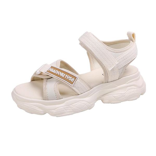 

platform sandal 2021 women sports sandals hollow out outdoor summer shoes beach 5h06, Black