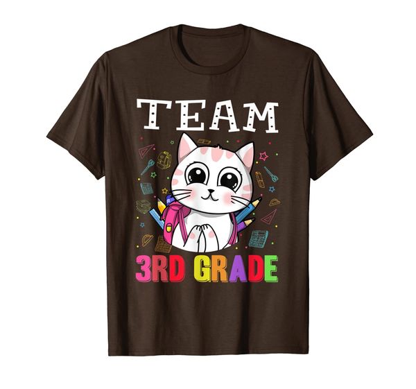 

Team Cats 3Rd Grade Back To School Shirt Boys Girls T-Shirt, Mainly pictures
