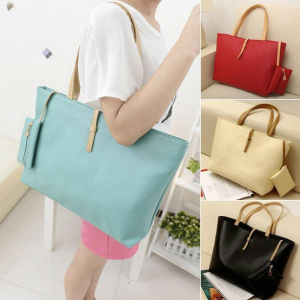 

duffel bags women shoulder bag tote large handbag ladies satchel casual pu waterproof fashion solid lady travel multifunction