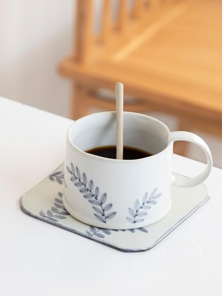 

cute nordic coffee cup funny personalised espresso minimalist color cups porcelain reusable kubek ceramiczny home garden bl50bd & saucers