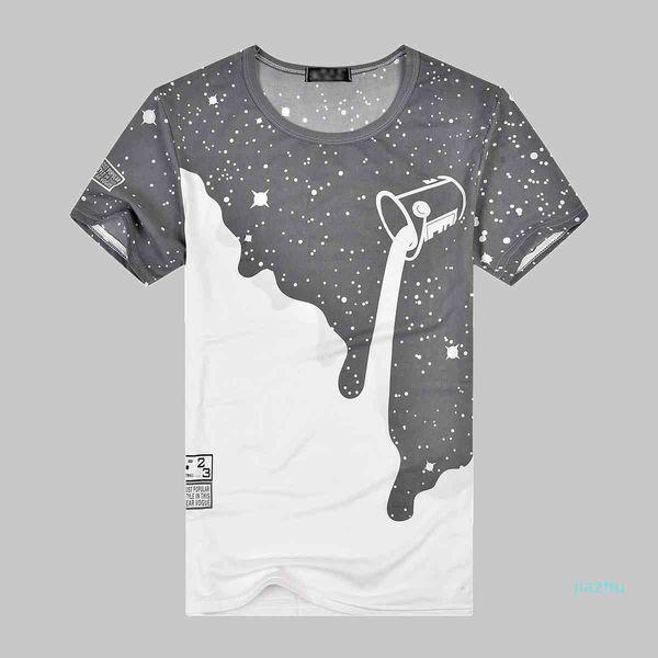 

plus fashion-new 2020 mens summer fashion tees size short sleeve t shirt milk printed t-shirt 3d designer, White;black