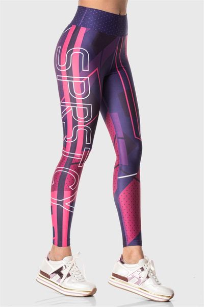 

women's leggings superstacy high waist digital sport, Black