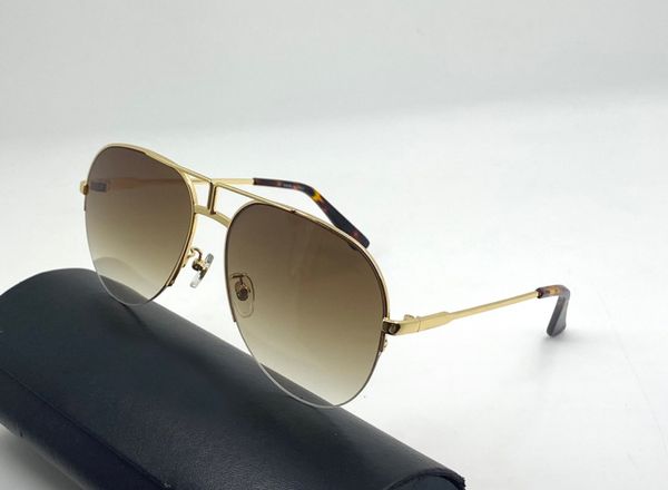 

vintage pilot sunglasses 717 gold brown shaded gafas de sol men fashion sun shades uv400 protection with box, White;black