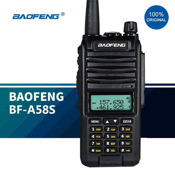 

baofeng bf-a58s dual band ham radio uhf vhf walkie-talkie 5w tri 136-174mhz&400-480mhz handheld hf transceiver walkie talkie