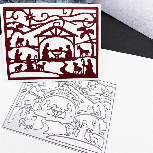 

painting supplies 2021 religion prayer metal cutting dies wreath stencils for diy scrapbooking po decorative embossing crafts die cut